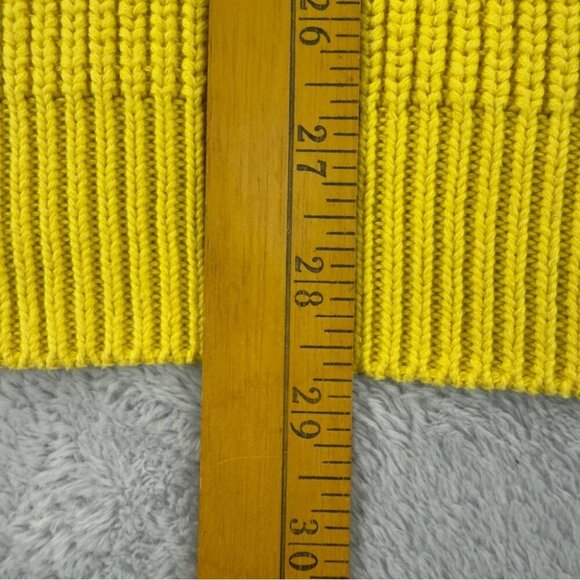 Balenciaga Paris Yellow V Neck Oversized Heavy Knit Sweater Men's Size XS/34 EU - Picture 12 of 16